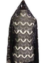 Koronka 140cm bawełniano-poliesterowa czarna