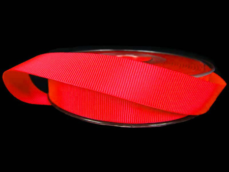 Taśma 16mm ryps poliestrowa neon różowa