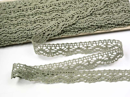 Koronka 1,6cm bawełniana ciemny len