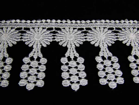 Koronka 7cm gipiurowa biała