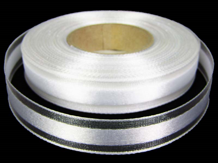 Wstążka 15mm organtyna PAS biała