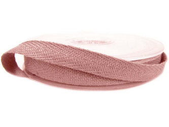 Taśma 10mm bawełniana antyczny róż
