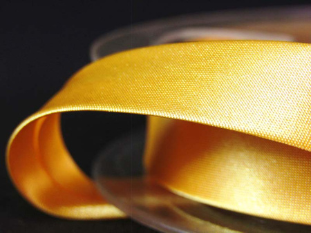 Lamówka 1,5cm atłasowa żółty słoneczny