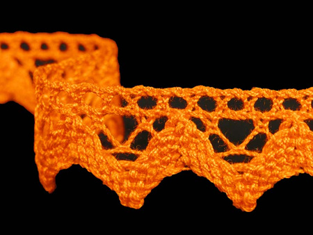 Koronka 1,8cm bawełniana pomarańczowa
