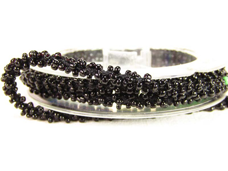 Taśma ozdobna KORALIK czarna