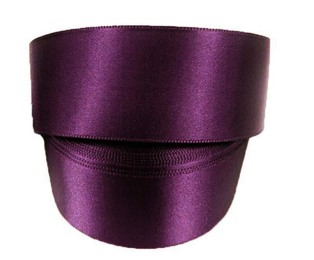 Wstążka 40mm atłas śliwka