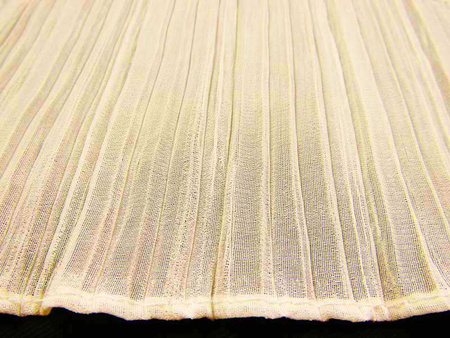 Taśma 11cm falbana PLISA krem