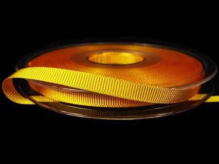 Taśma 6mm ryps poliestrowa słonecznożółta