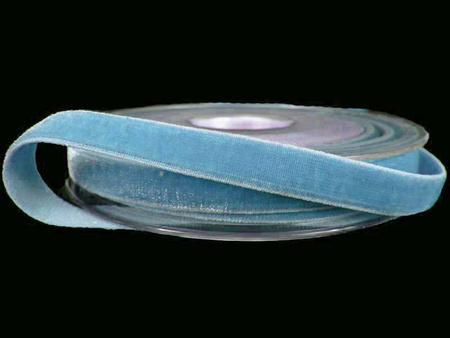 Aksamitka 9mm elastyczna antyczny niebieski