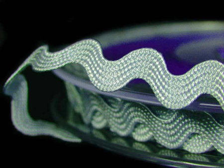 Taśma 9mm zygzak wiskoza jasnobłękitna