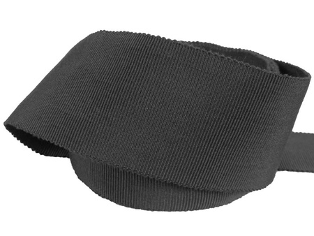 Taśma 45mm ryps bawełniana czarna
