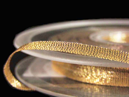 Wstążka 3mm lurex antique złota