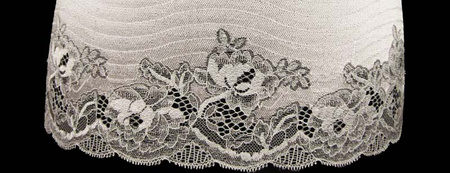 Koronka 11cm elastyczna popiel