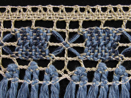 Taśma 6,5cm FRĘDZEL mix niebieska