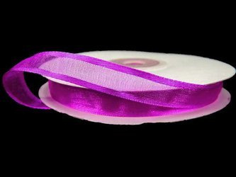 Wstążka 9mm organtyna LAMÓWKA purpura