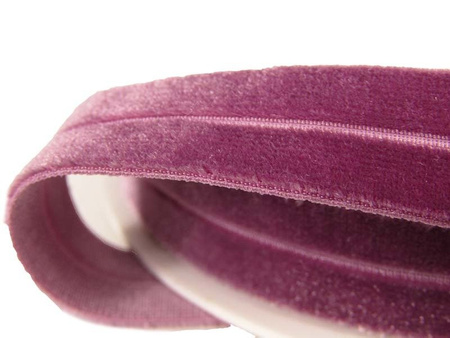 Lamówka 1,6cm elastyczna AKSAMITNA wrzos