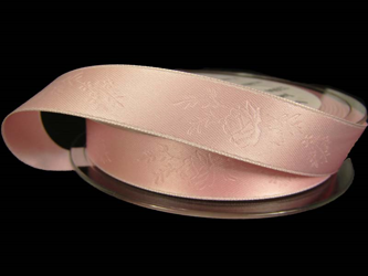 Wstążka 16mm atłas RÓŻA róż