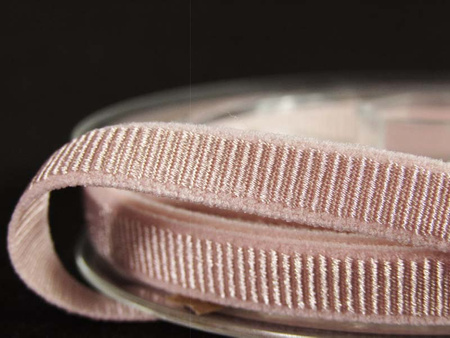 Taśma 8mm elastyczna ryps róż