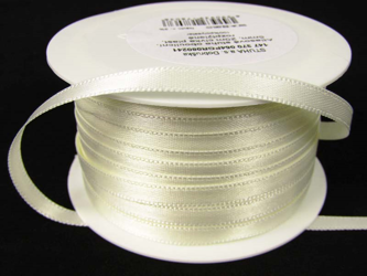 Wstążka 5mm atłas ecru jasny