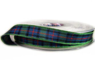 Wstążka 10mm kratka szkocka Flower of Scotland