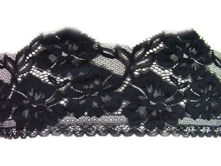 Koronka 12cm stabilna czarna