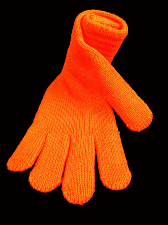 Rękawiczki dluga gładka neon pomarańcz
