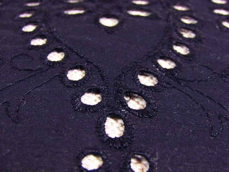 Koronka haft angielski granat