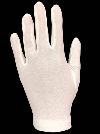 Rękawiczka DZIANINA komunia biała