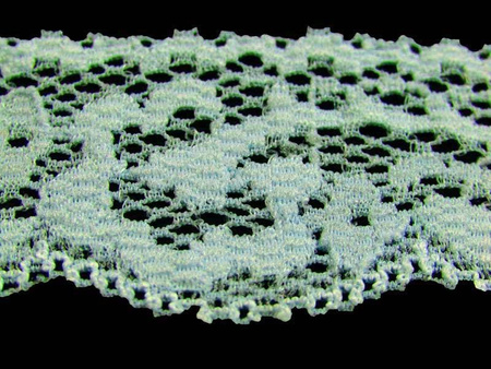 Koronka 3cm elastyczna miętowa