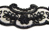 Koronka 6cm tiulowa czarna