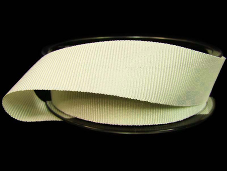 Taśma 25mm ryps poliestrowa ivory