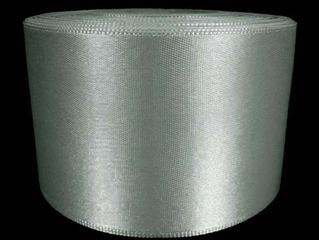 Wstążka 60mm atłas popiel