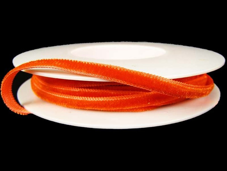 Aksamitka 5mm ciemnopomarańczowa