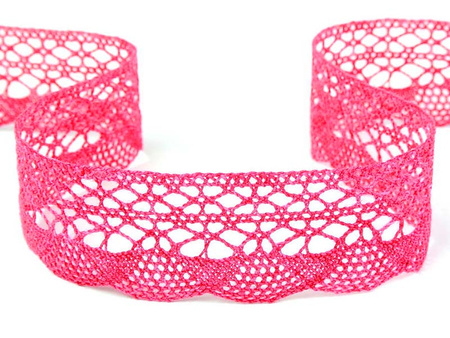 Koronka 3,2cm bawełniana amarant