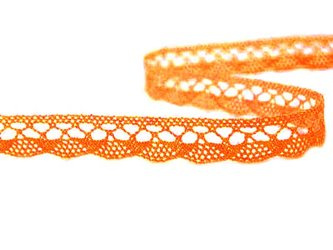 Koronka 1cm bawełniana pomarańczowa