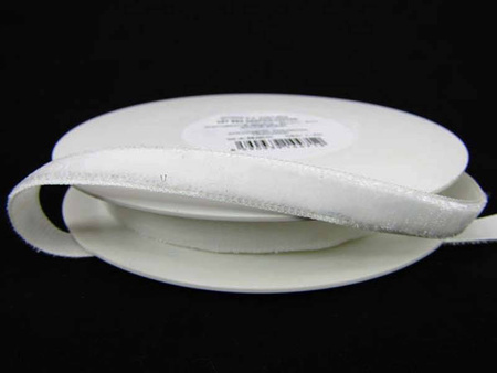 Aksamitka 9mm biała