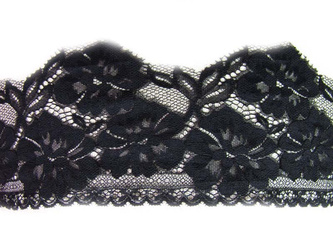 Koronka 12cm stabilna czarna