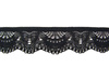 Koronka 4cm elastyczna czarna