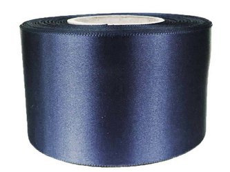 Wstążka 60mm atłas granat