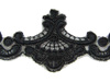 Koronka 6cm tiulowa czarna