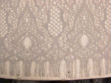 Koronka 145cm stabilna poliamid popiel