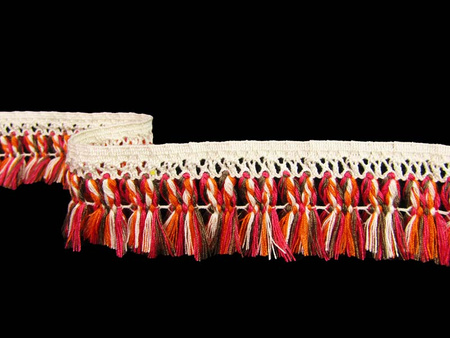 Taśma 4,5cm FRĘDZEL poliester wielokolorowa