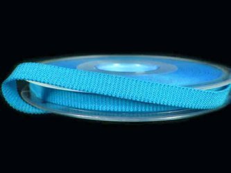 Taśma 6mm elastyczna ryps turkus