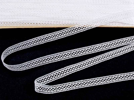 Wstawka 1cm bawełniana biała