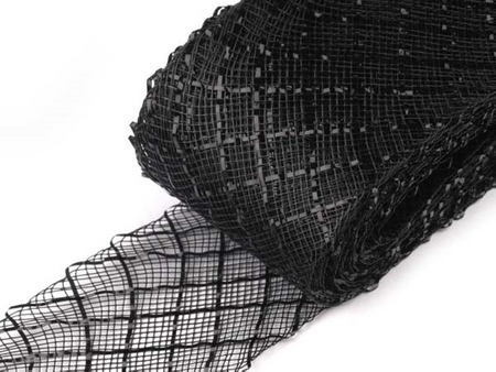 Krynolina 45mm drobna czarna lurex