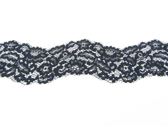 Koronka 10cm stabilna czarna