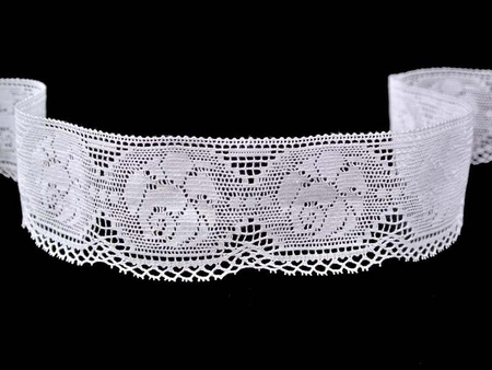 Koronka 4cm bawełniana biała