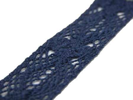 Wstawka 3,2cm bawełniana granat