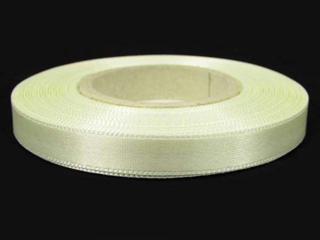 Wstążka 10mm atłas ecru jasny