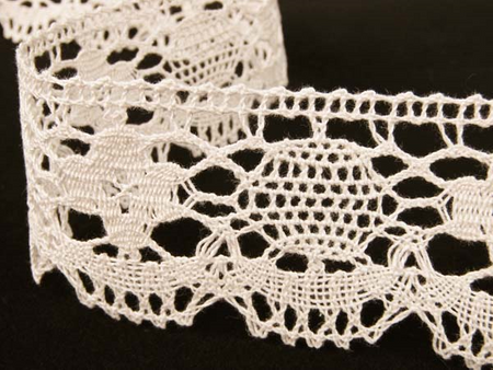 Koronka 5cm bawełniana zimny ecru